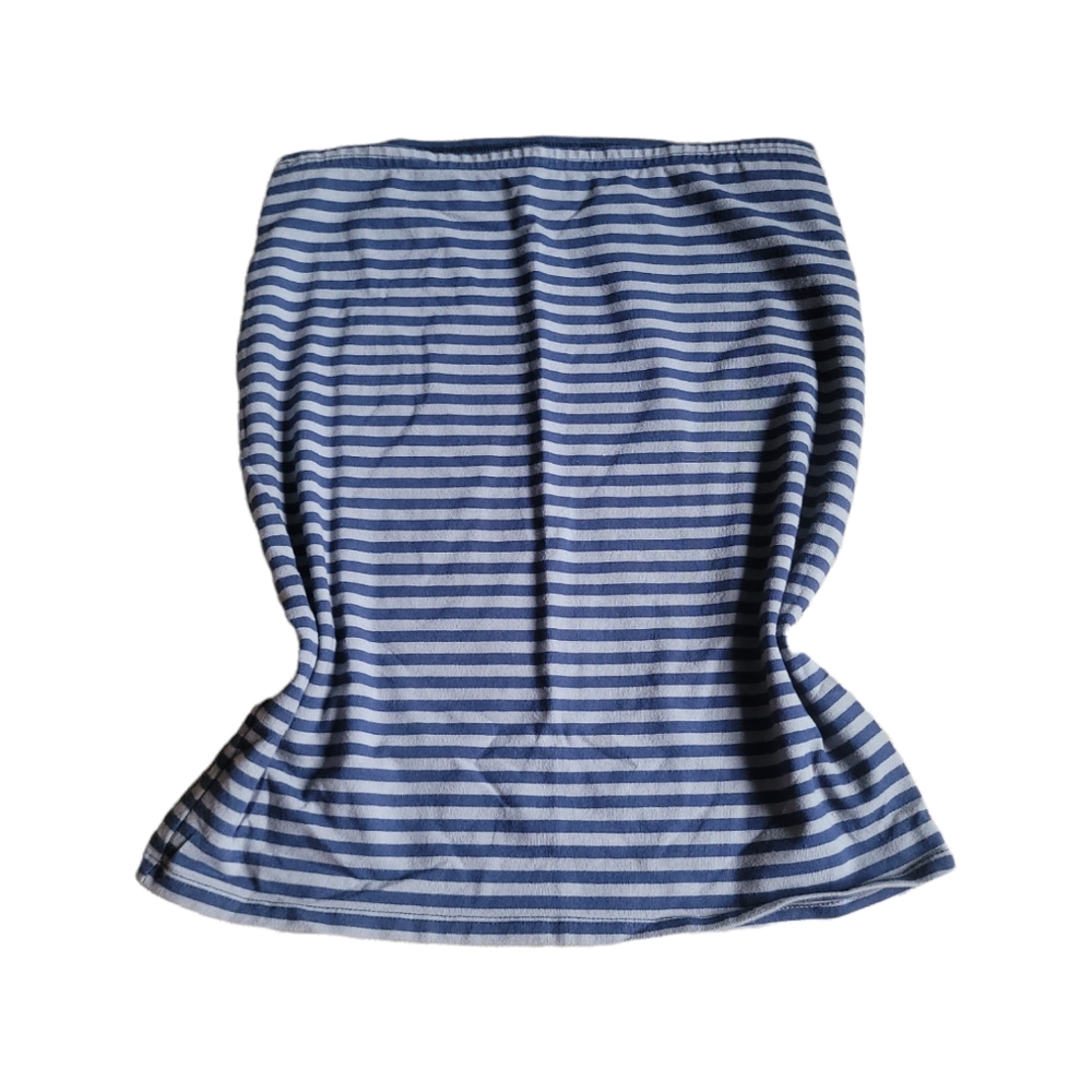 Hollister Womens Navy Grey Stripped Soft Stretchy Pencil Skirt Size M